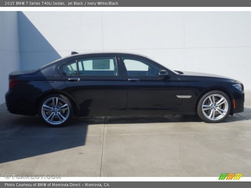 Jet Black / Ivory White/Black 2015 BMW 7 Series 740Li Sedan