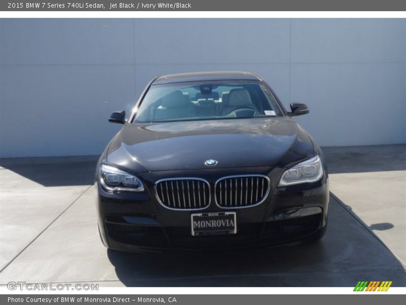 Jet Black / Ivory White/Black 2015 BMW 7 Series 740Li Sedan