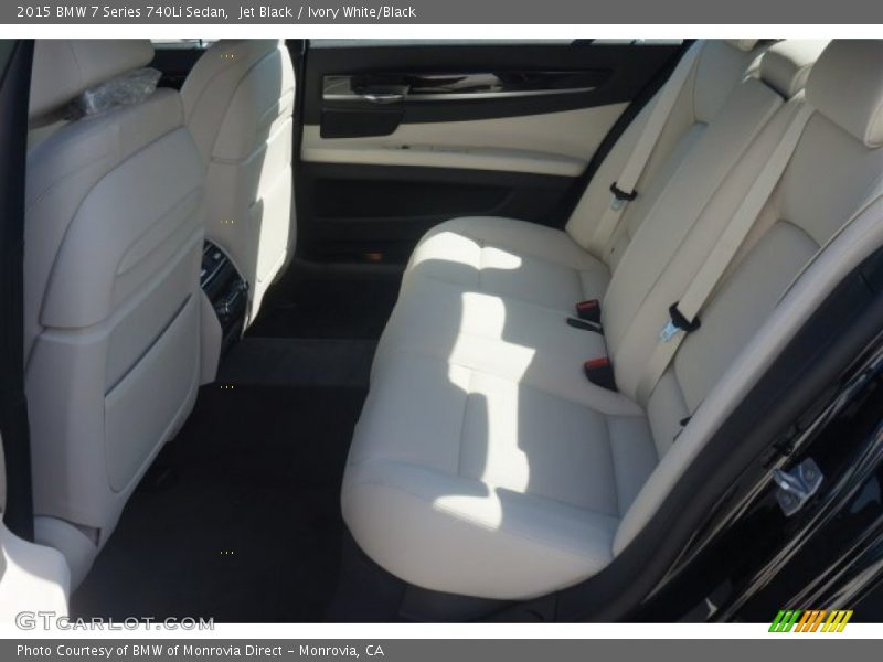 Rear Seat of 2015 7 Series 740Li Sedan