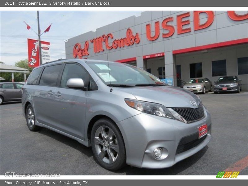 Silver Sky Metallic / Dark Charcoal 2011 Toyota Sienna SE