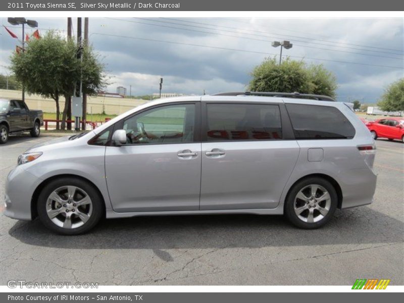 Silver Sky Metallic / Dark Charcoal 2011 Toyota Sienna SE