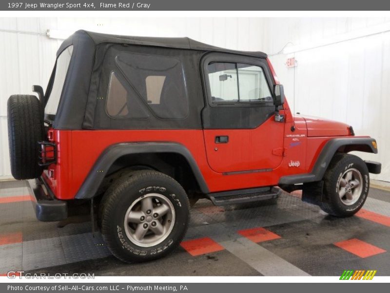 Flame Red / Gray 1997 Jeep Wrangler Sport 4x4