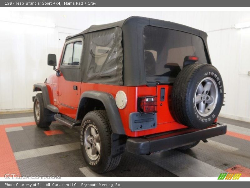 Flame Red / Gray 1997 Jeep Wrangler Sport 4x4