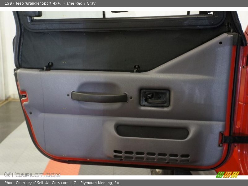 Flame Red / Gray 1997 Jeep Wrangler Sport 4x4