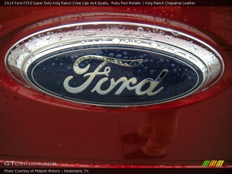Ruby Red Metallic / King Ranch Chaparral Leather 2014 Ford F350 Super Duty King Ranch Crew Cab 4x4 Dually