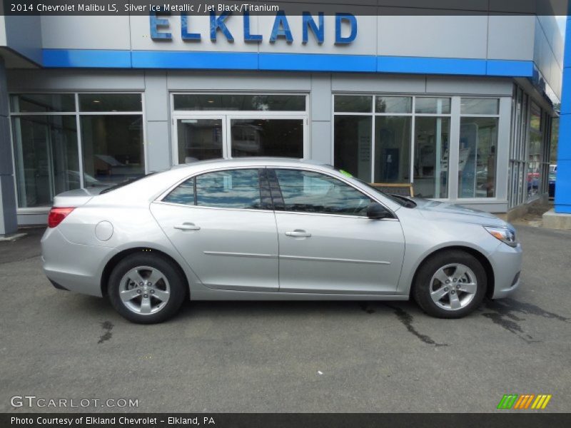 Silver Ice Metallic / Jet Black/Titanium 2014 Chevrolet Malibu LS
