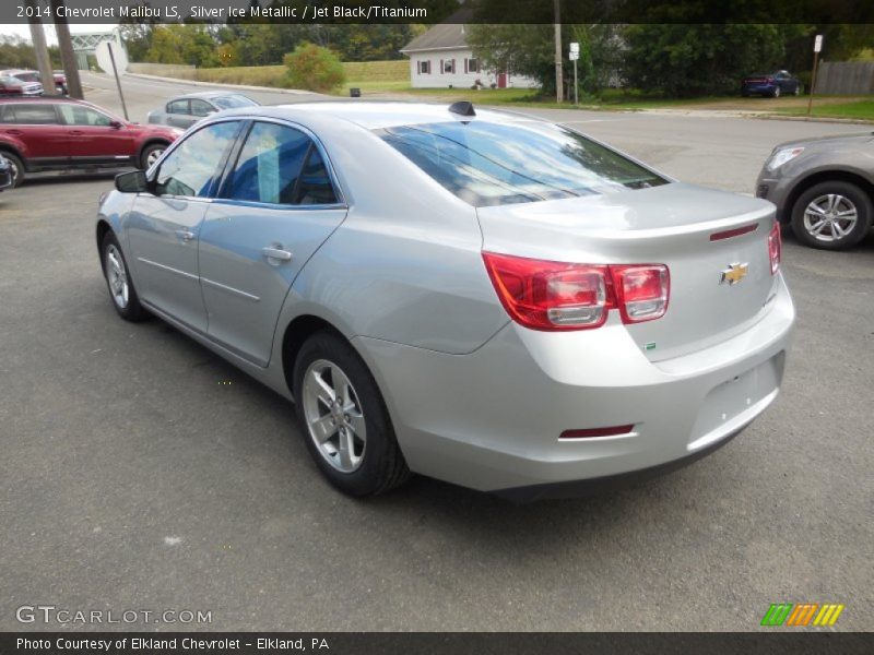 Silver Ice Metallic / Jet Black/Titanium 2014 Chevrolet Malibu LS
