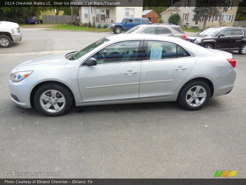 Silver Ice Metallic / Jet Black/Titanium 2014 Chevrolet Malibu LS