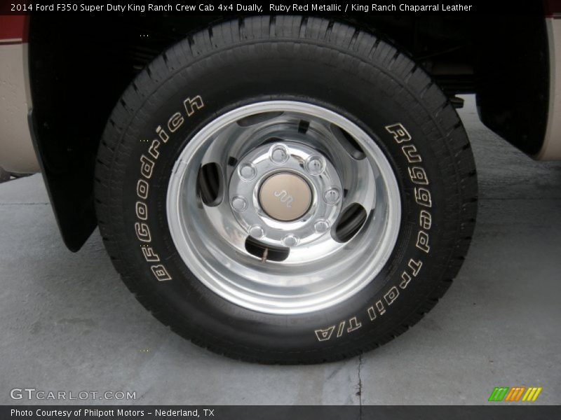 Ruby Red Metallic / King Ranch Chaparral Leather 2014 Ford F350 Super Duty King Ranch Crew Cab 4x4 Dually