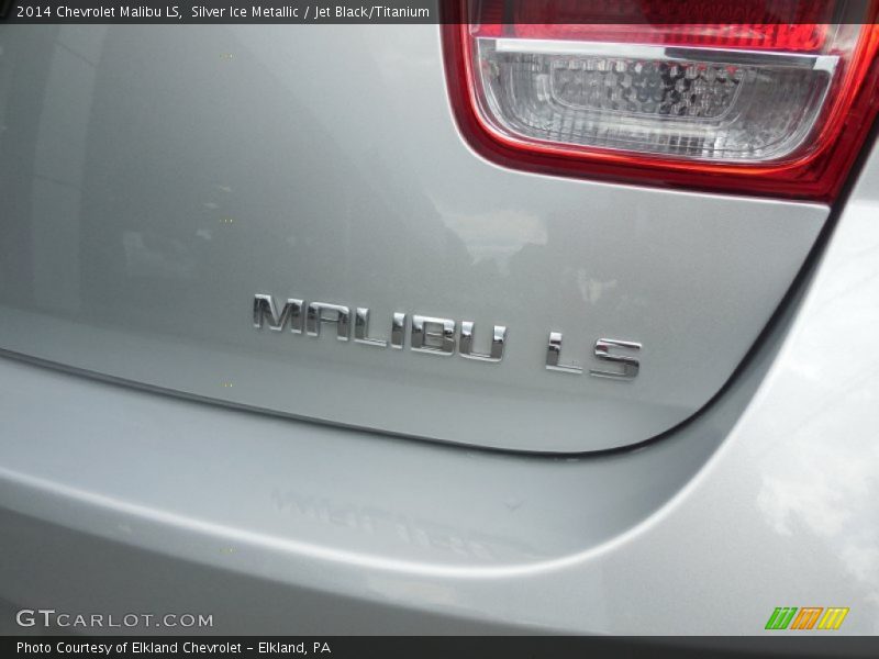 Silver Ice Metallic / Jet Black/Titanium 2014 Chevrolet Malibu LS