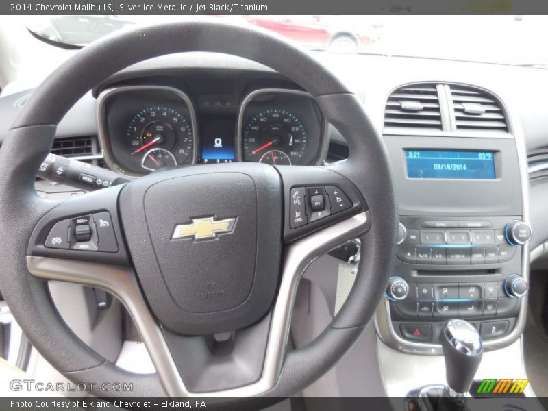 Silver Ice Metallic / Jet Black/Titanium 2014 Chevrolet Malibu LS