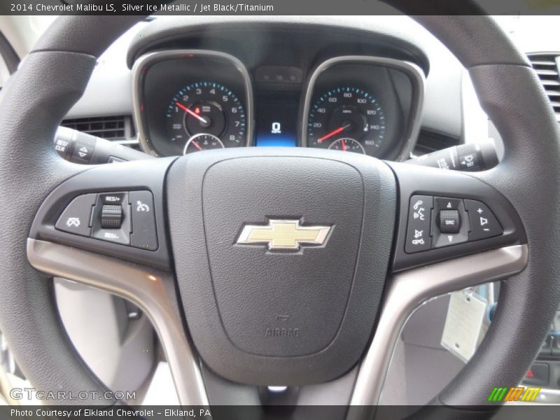 Silver Ice Metallic / Jet Black/Titanium 2014 Chevrolet Malibu LS