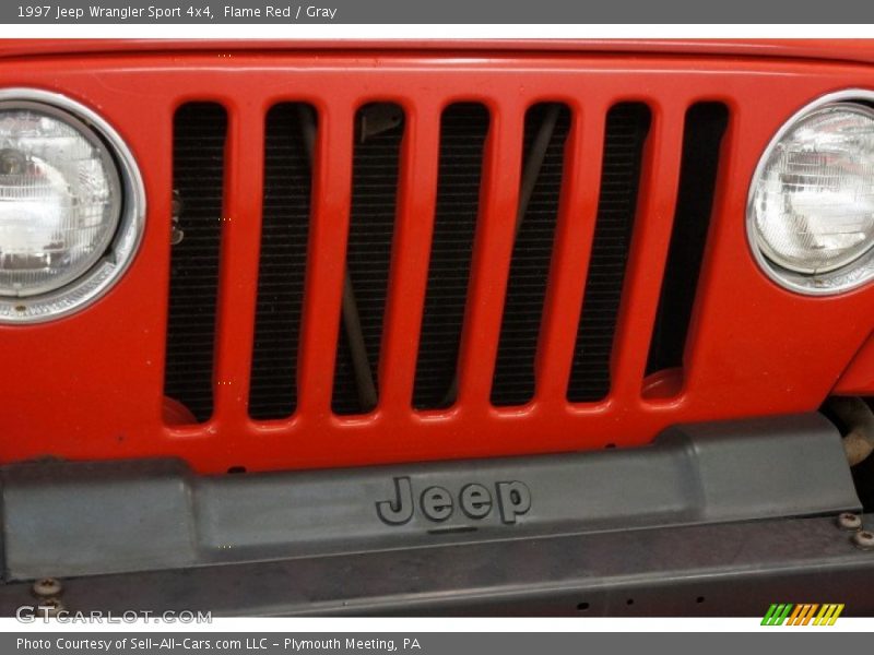 Flame Red / Gray 1997 Jeep Wrangler Sport 4x4