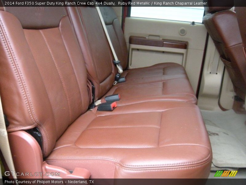 Ruby Red Metallic / King Ranch Chaparral Leather 2014 Ford F350 Super Duty King Ranch Crew Cab 4x4 Dually