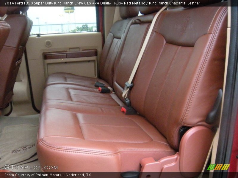 Ruby Red Metallic / King Ranch Chaparral Leather 2014 Ford F350 Super Duty King Ranch Crew Cab 4x4 Dually