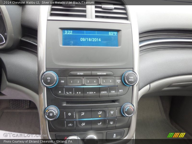 Silver Ice Metallic / Jet Black/Titanium 2014 Chevrolet Malibu LS