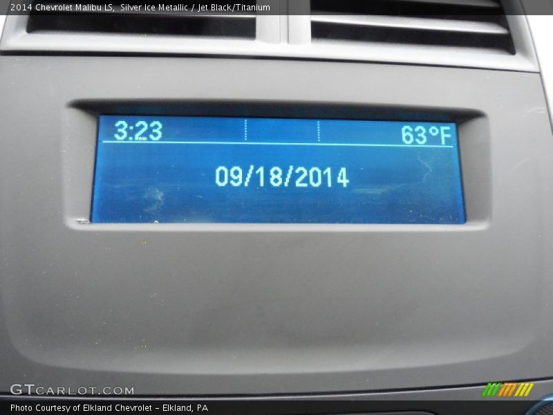 Silver Ice Metallic / Jet Black/Titanium 2014 Chevrolet Malibu LS