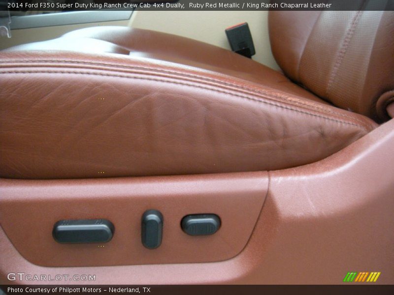 Ruby Red Metallic / King Ranch Chaparral Leather 2014 Ford F350 Super Duty King Ranch Crew Cab 4x4 Dually