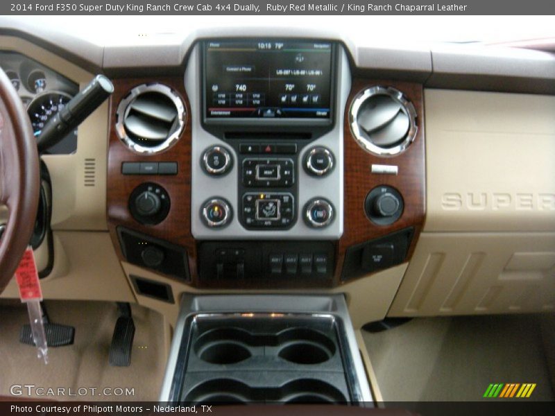 Ruby Red Metallic / King Ranch Chaparral Leather 2014 Ford F350 Super Duty King Ranch Crew Cab 4x4 Dually