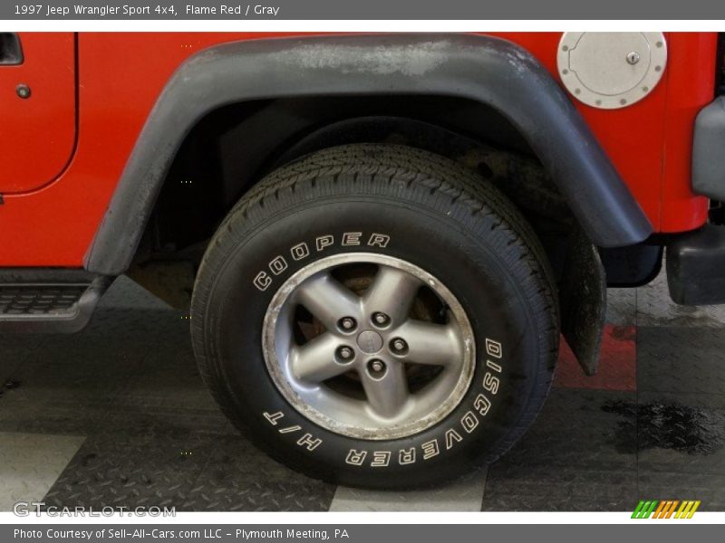 Flame Red / Gray 1997 Jeep Wrangler Sport 4x4