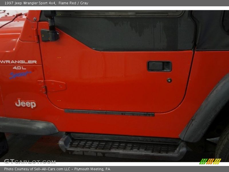 Flame Red / Gray 1997 Jeep Wrangler Sport 4x4