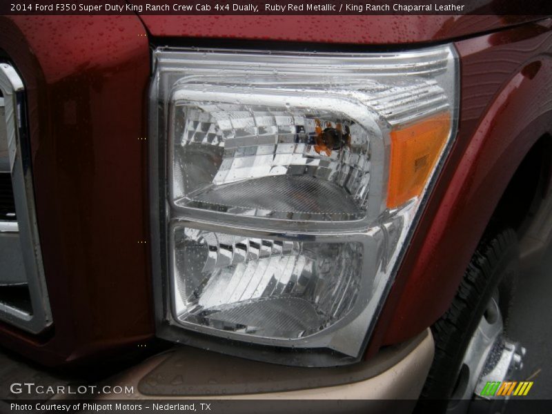 Ruby Red Metallic / King Ranch Chaparral Leather 2014 Ford F350 Super Duty King Ranch Crew Cab 4x4 Dually