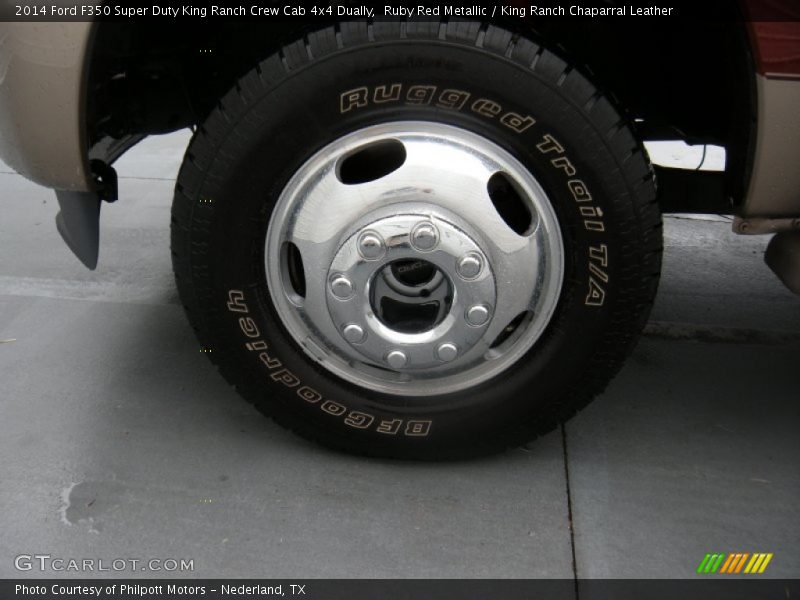 Ruby Red Metallic / King Ranch Chaparral Leather 2014 Ford F350 Super Duty King Ranch Crew Cab 4x4 Dually