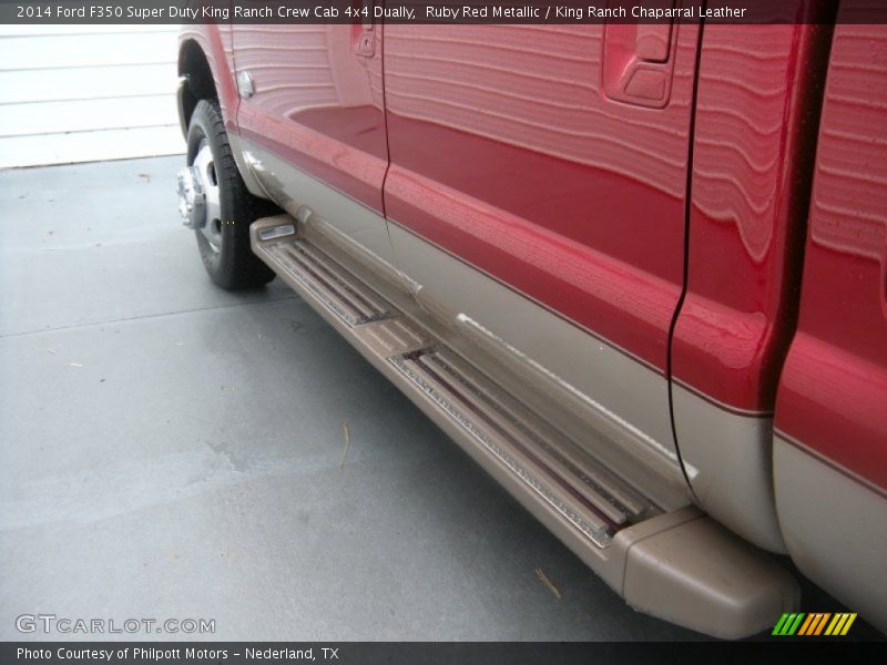 Ruby Red Metallic / King Ranch Chaparral Leather 2014 Ford F350 Super Duty King Ranch Crew Cab 4x4 Dually