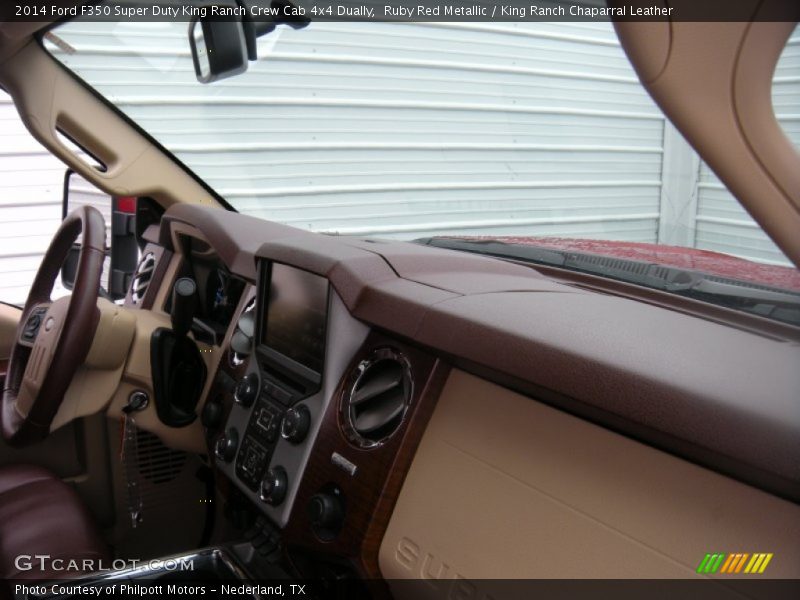 Ruby Red Metallic / King Ranch Chaparral Leather 2014 Ford F350 Super Duty King Ranch Crew Cab 4x4 Dually