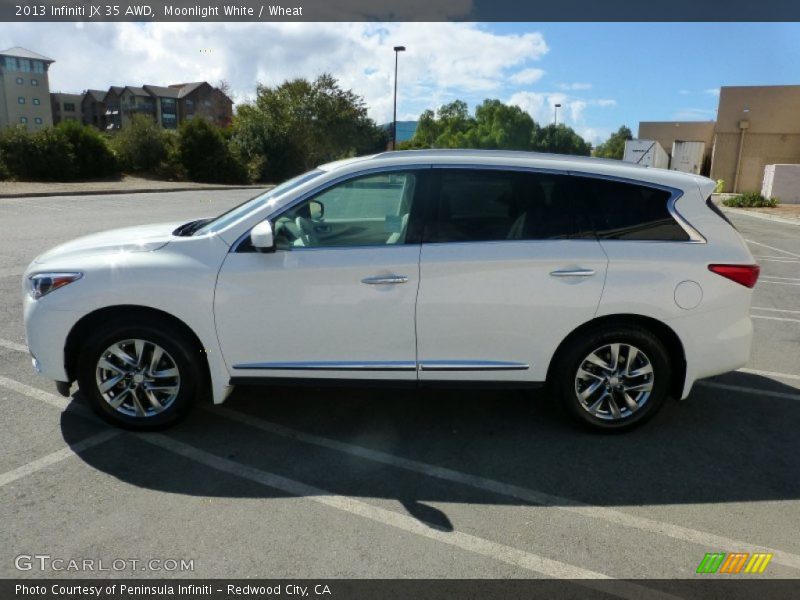 Moonlight White / Wheat 2013 Infiniti JX 35 AWD
