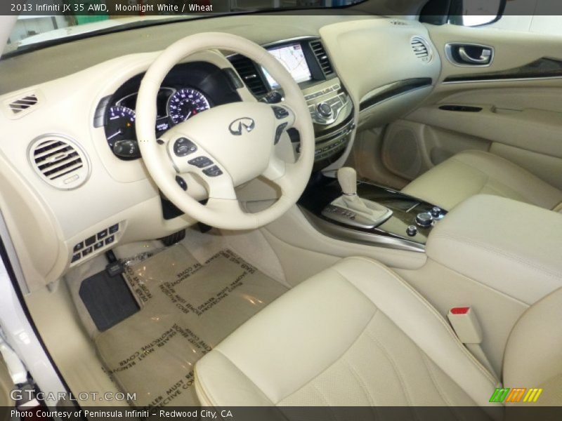Moonlight White / Wheat 2013 Infiniti JX 35 AWD