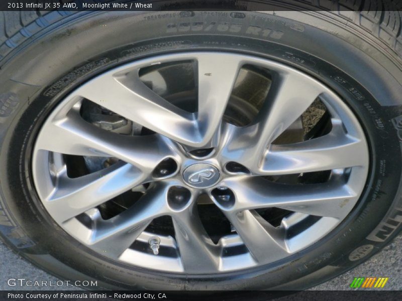 Moonlight White / Wheat 2013 Infiniti JX 35 AWD