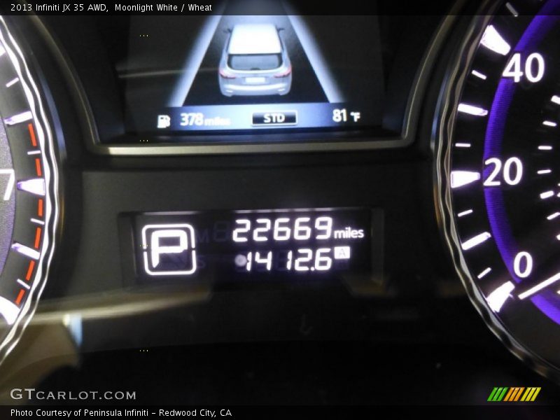 Moonlight White / Wheat 2013 Infiniti JX 35 AWD