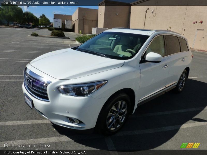 Moonlight White / Wheat 2013 Infiniti JX 35 AWD