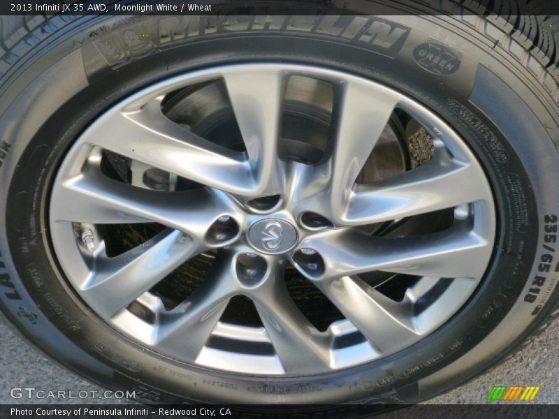 Moonlight White / Wheat 2013 Infiniti JX 35 AWD