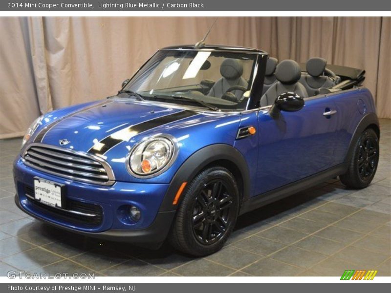Lightning Blue Metallic / Carbon Black 2014 Mini Cooper Convertible