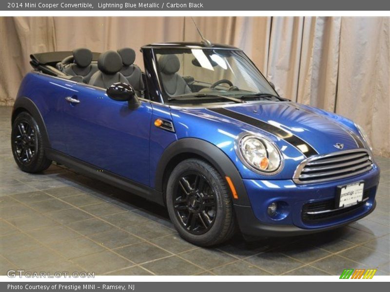 Lightning Blue Metallic / Carbon Black 2014 Mini Cooper Convertible