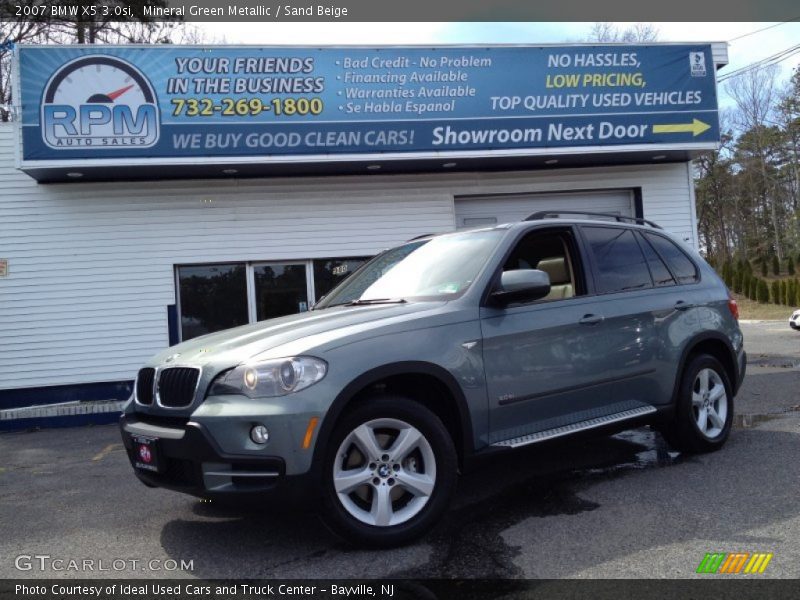 Mineral Green Metallic / Sand Beige 2007 BMW X5 3.0si