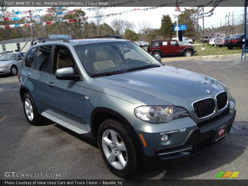 Mineral Green Metallic / Sand Beige 2007 BMW X5 3.0si