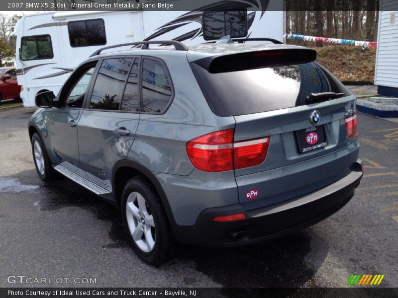Mineral Green Metallic / Sand Beige 2007 BMW X5 3.0si