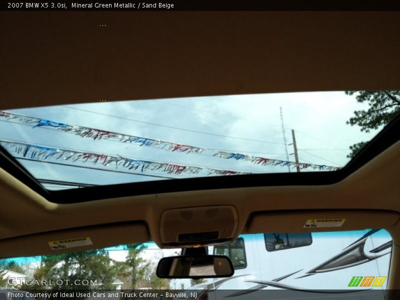Mineral Green Metallic / Sand Beige 2007 BMW X5 3.0si