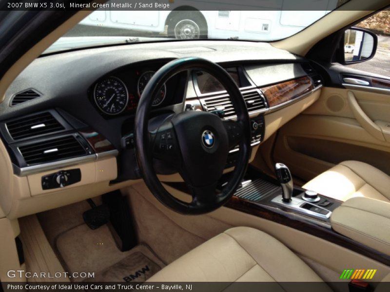 Mineral Green Metallic / Sand Beige 2007 BMW X5 3.0si