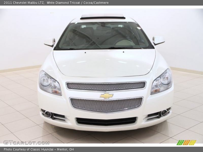 White Diamond Tricoat / Cocoa/Cashmere 2011 Chevrolet Malibu LTZ