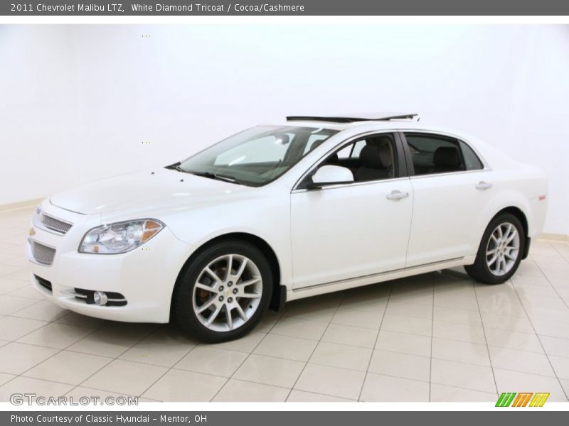White Diamond Tricoat / Cocoa/Cashmere 2011 Chevrolet Malibu LTZ