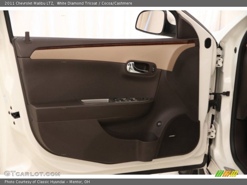 White Diamond Tricoat / Cocoa/Cashmere 2011 Chevrolet Malibu LTZ