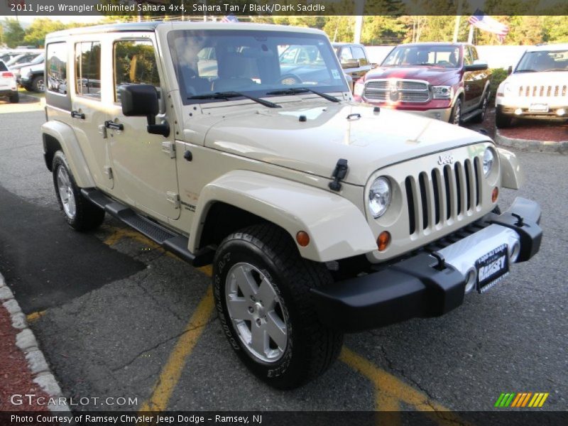 Sahara Tan / Black/Dark Saddle 2011 Jeep Wrangler Unlimited Sahara 4x4