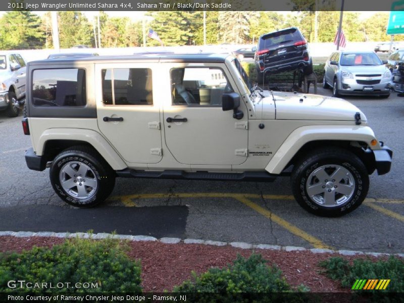 Sahara Tan / Black/Dark Saddle 2011 Jeep Wrangler Unlimited Sahara 4x4