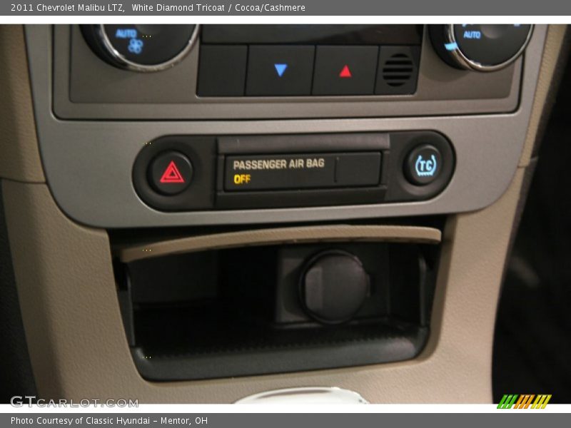 White Diamond Tricoat / Cocoa/Cashmere 2011 Chevrolet Malibu LTZ
