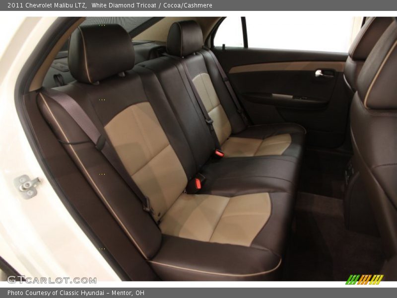 White Diamond Tricoat / Cocoa/Cashmere 2011 Chevrolet Malibu LTZ