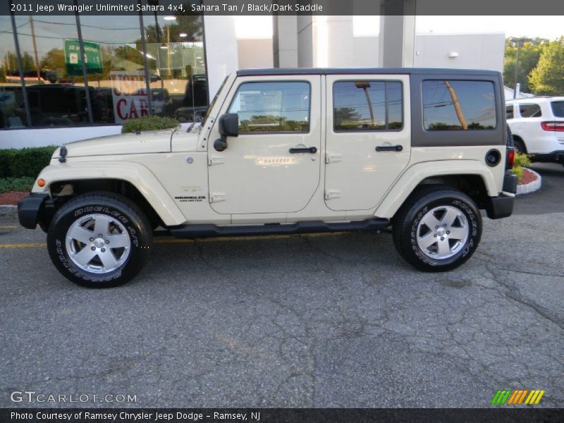 Sahara Tan / Black/Dark Saddle 2011 Jeep Wrangler Unlimited Sahara 4x4